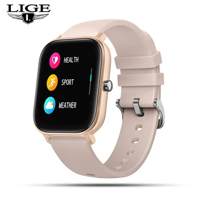 New smartwatch women men Waterproof sport for iPhone Android smartwatch Information reminder Heart rate Fitness tracker