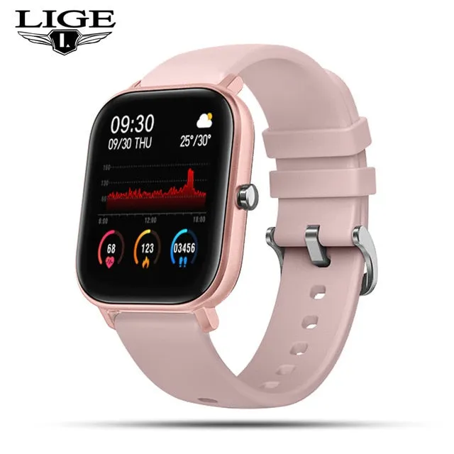 New smartwatch women men Waterproof sport for iPhone Android smartwatch Information reminder Heart rate Fitness tracker