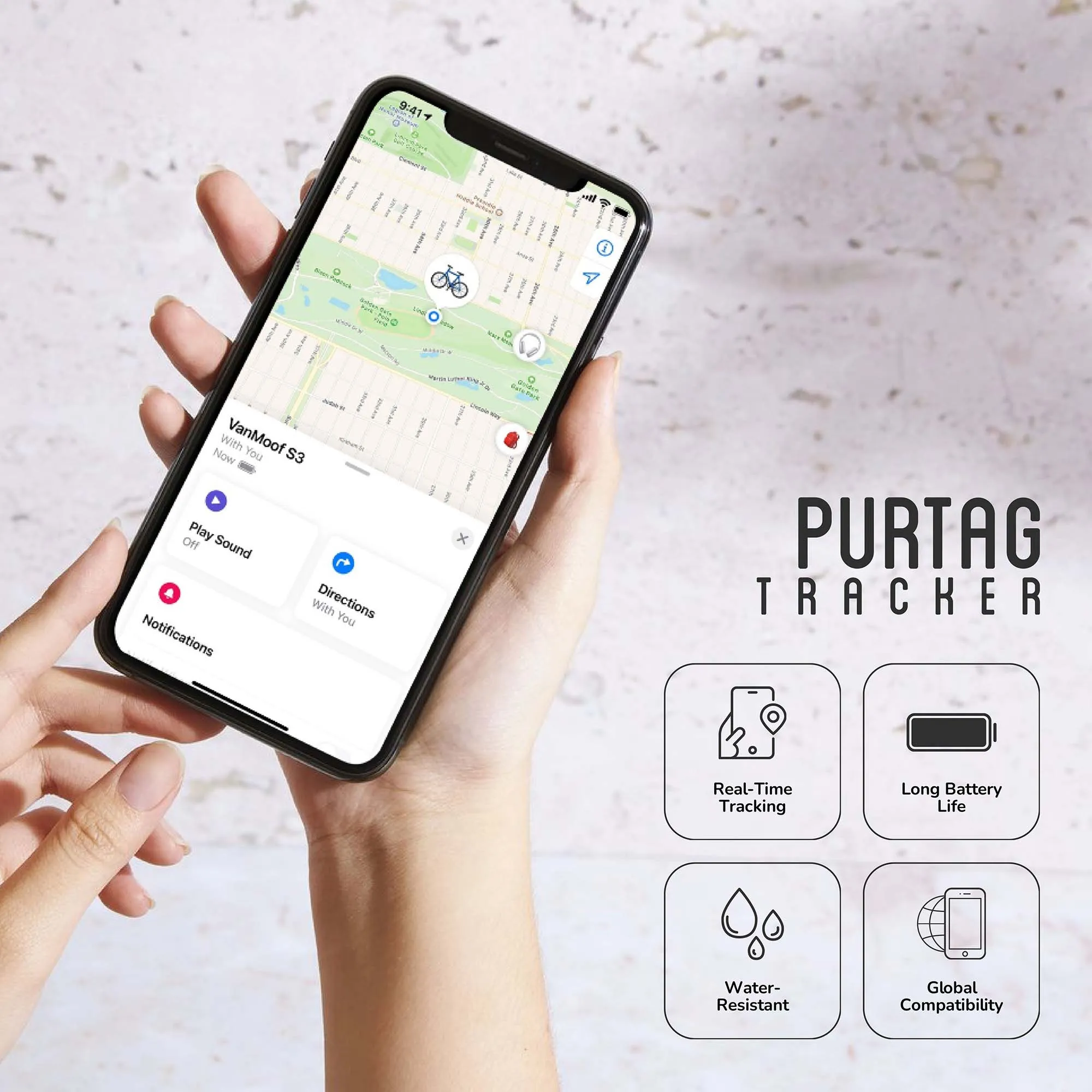 On-the-Go Essentials Bundle: Wireless Speaker & Purtag Tracker