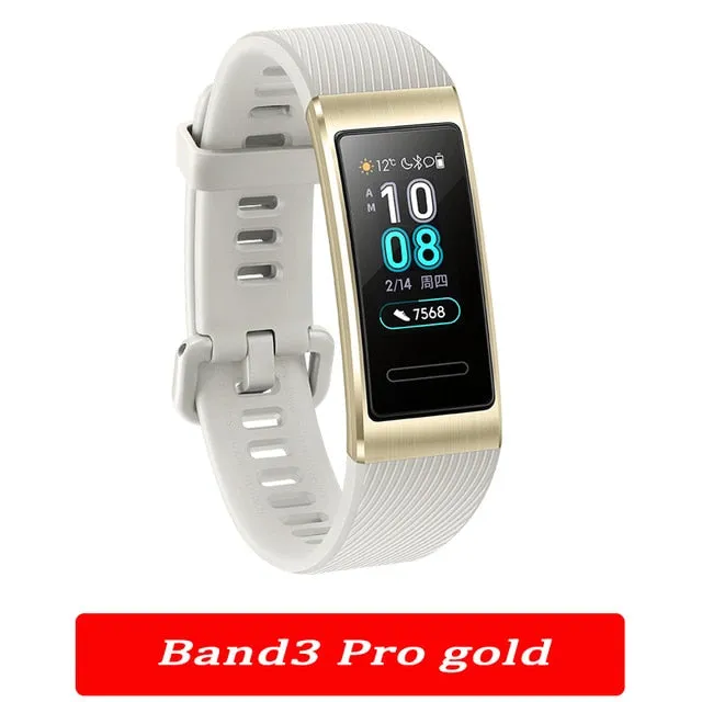 Original Huawei Band 3 pro Smart Bracelet band 3 GPS Waterproof Color touch screen Heart Rate Sleep Snap Smart Wristband