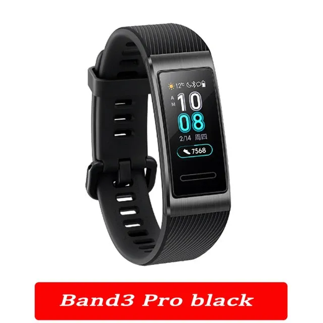 Original Huawei Band 3 pro Smart Bracelet band 3 GPS Waterproof Color touch screen Heart Rate Sleep Snap Smart Wristband