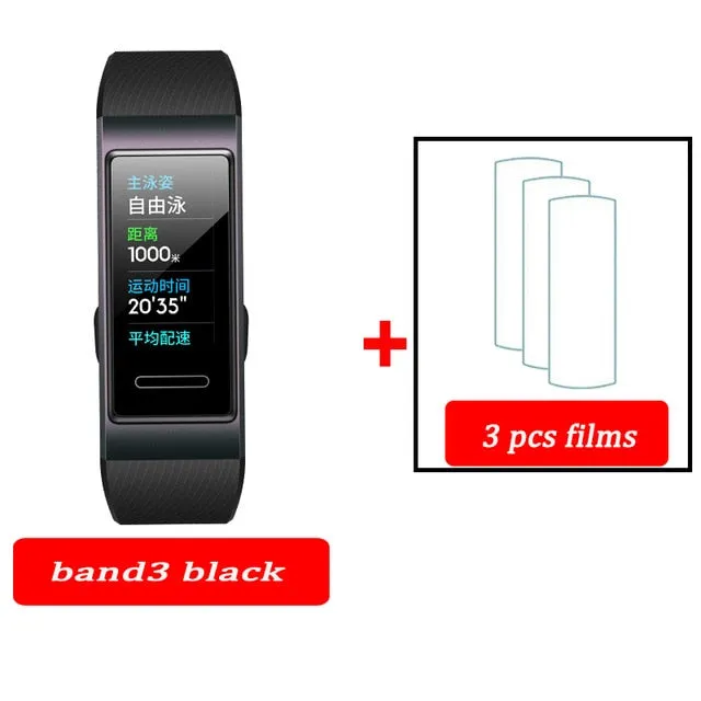 Original Huawei Band 3 pro Smart Bracelet band 3 GPS Waterproof Color touch screen Heart Rate Sleep Snap Smart Wristband