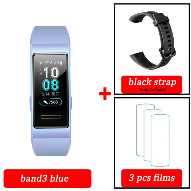 Original Huawei Band 3 pro Smart Bracelet band 3 GPS Waterproof Color touch screen Heart Rate Sleep Snap Smart Wristband