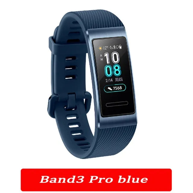 Original Huawei Band 3 pro Smart Bracelet band 3 GPS Waterproof Color touch screen Heart Rate Sleep Snap Smart Wristband