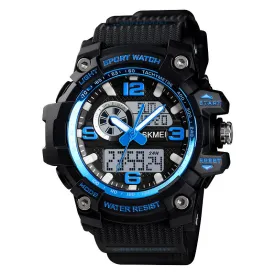 Outdoor sports dual display student waterproof watch W2314836