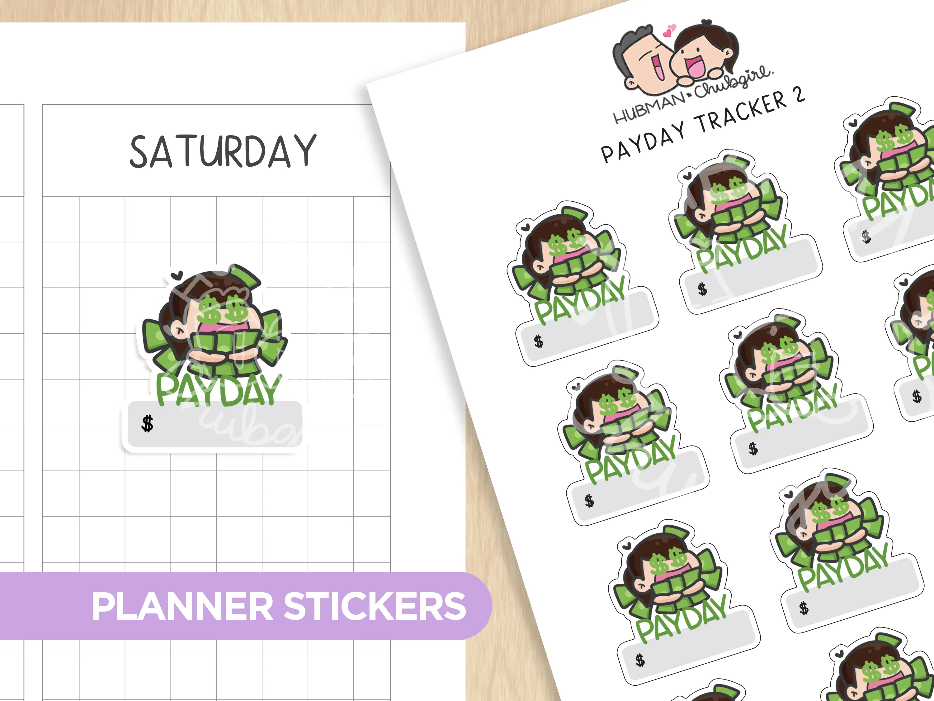 Payday Tracker 2 Planner Stickers