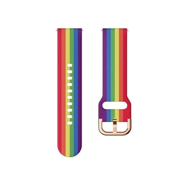 Rainbow Watch Straps compatible with the Pixbee Kids 4g Video Smart Watch