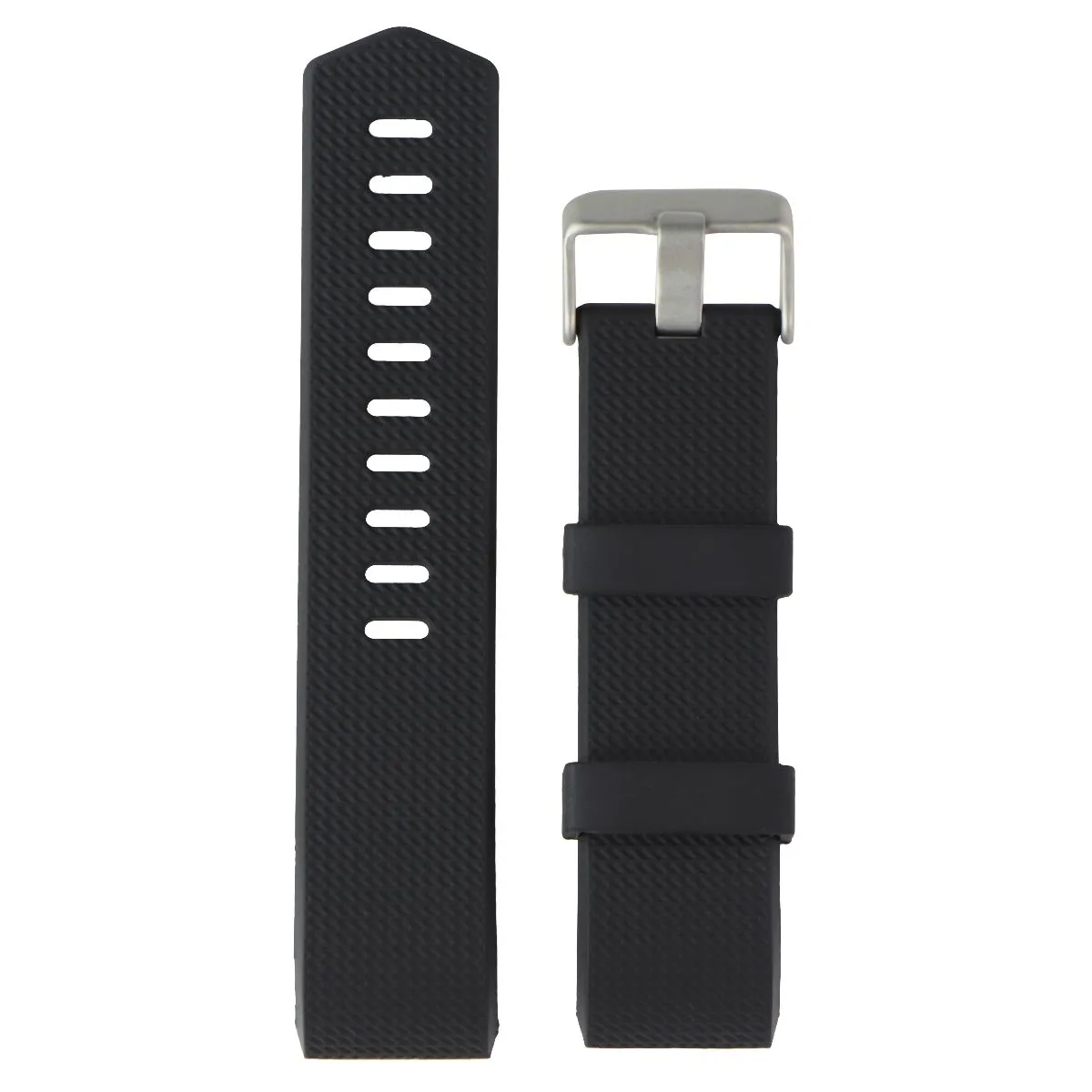 Replacement Band for Fitbit Charge 2 Activity Tracker - Black / Silver