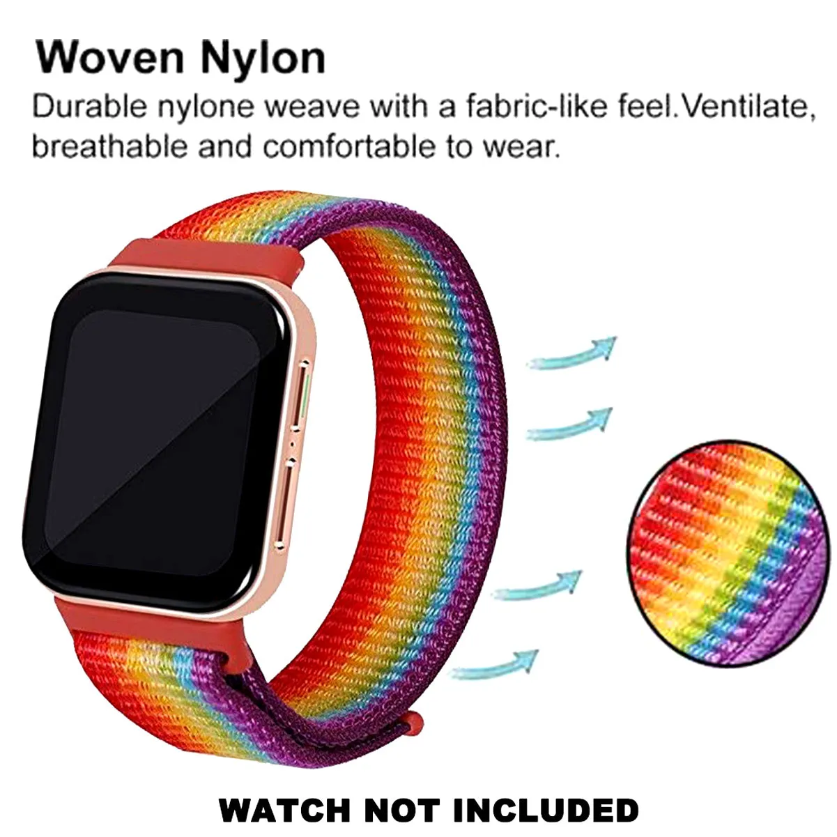 Shop Oppo Watch Band Strap 41mm -Rainbow