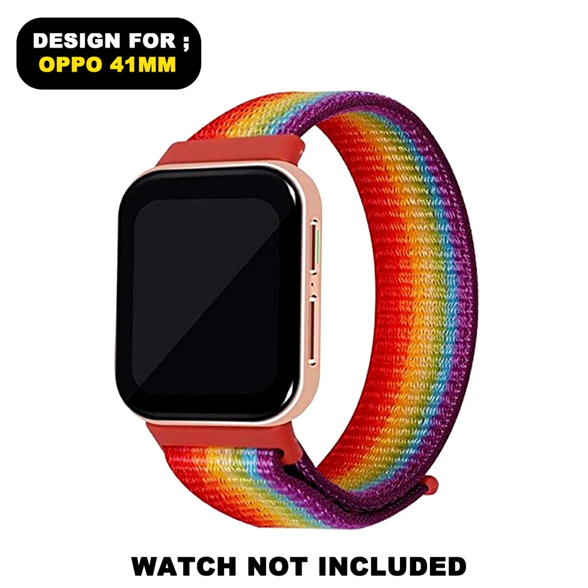 Shop Oppo Watch Band Strap 41mm -Rainbow