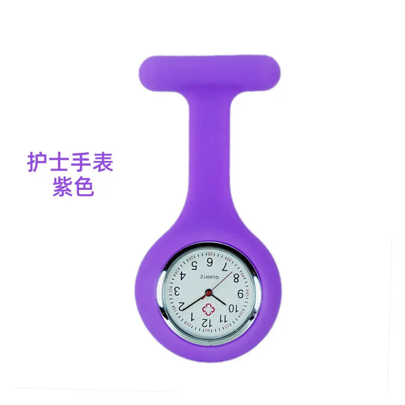 Silicone Nurse Watch Pin Pocket Watch Student Pocket Watch Logo Gift Watch