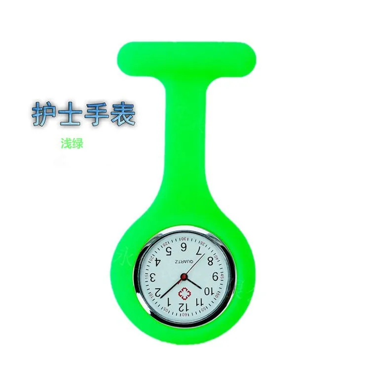 Silicone Nurse Watch Pin Pocket Watch Student Pocket Watch Logo Gift Watch