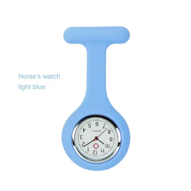 Silicone Nurse Watch Pin Pocket Watch Student Pocket Watch Logo Gift Watch