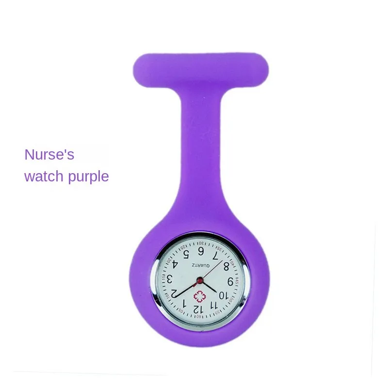 Silicone Nurse Watch Pin Pocket Watch Student Pocket Watch Logo Gift Watch