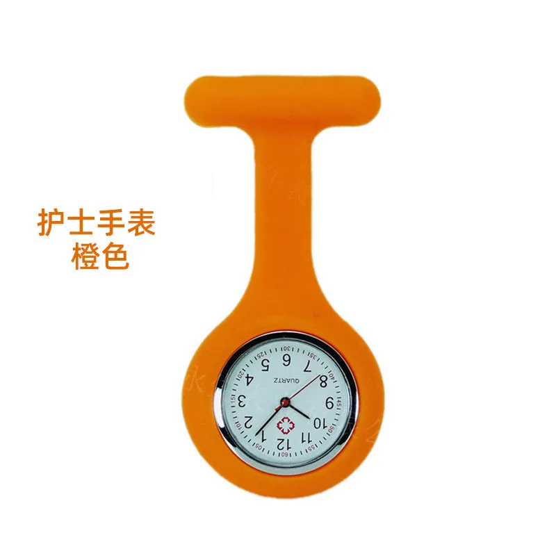 Silicone Nurse Watch Pin Pocket Watch Student Pocket Watch Logo Gift Watch