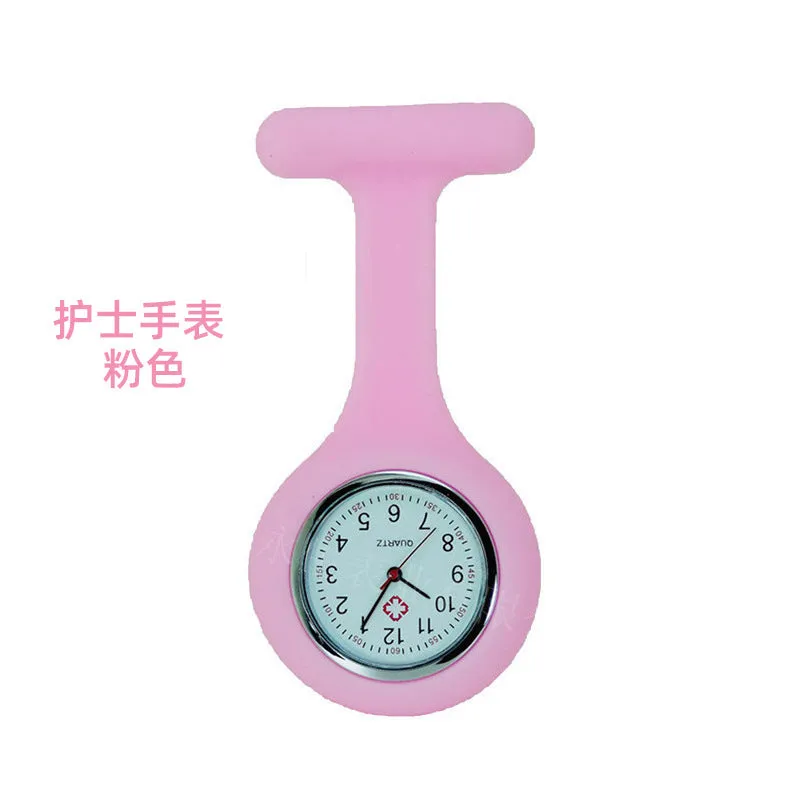 Silicone Nurse Watch Pin Pocket Watch Student Pocket Watch Logo Gift Watch