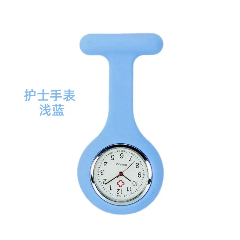 Silicone Nurse Watch Pin Pocket Watch Student Pocket Watch Logo Gift Watch