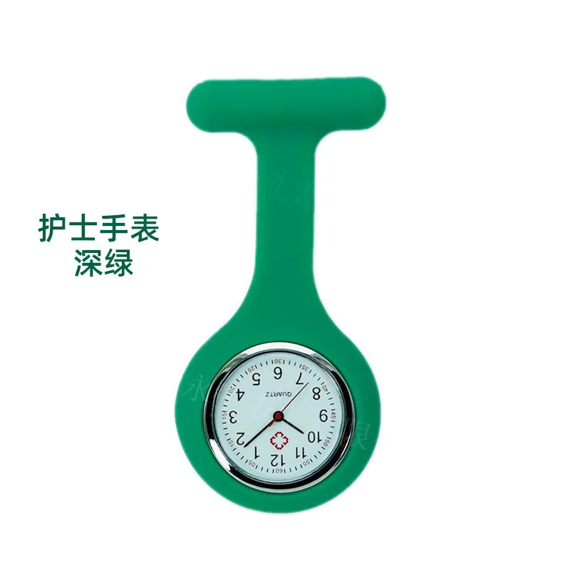 Silicone Nurse Watch Pin Pocket Watch Student Pocket Watch Logo Gift Watch