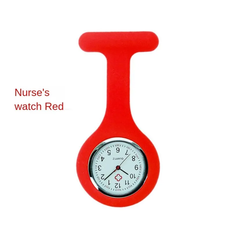 Silicone Nurse Watch Pin Pocket Watch Student Pocket Watch Logo Gift Watch