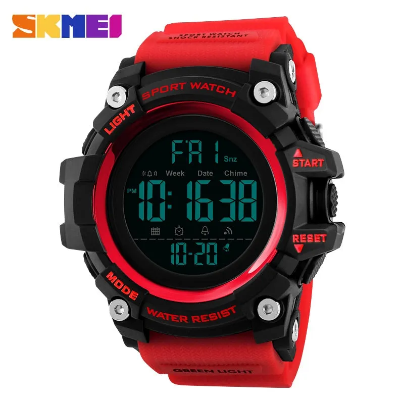 SKMEI Outdoor Sport Smart Watch Men Bluetooth Multifunction Fitness Watches 5Bar Waterproof Digital Watch reloj hombre 1227/1384