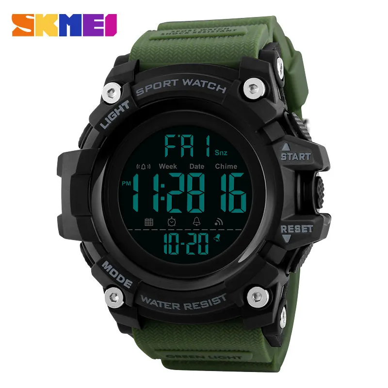 SKMEI Outdoor Sport Smart Watch Men Bluetooth Multifunction Fitness Watches 5Bar Waterproof Digital Watch reloj hombre 1227/1384