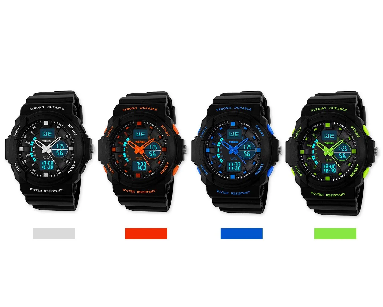 SKMEI Water Resistant Digital Analog Chronograph Sports Watch