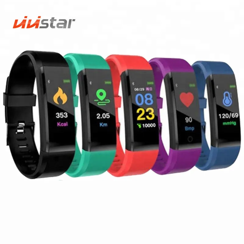 Smart Sports Wristband Watch Fitness Tracker, Heart Rate Monitor, Pedometer | Black