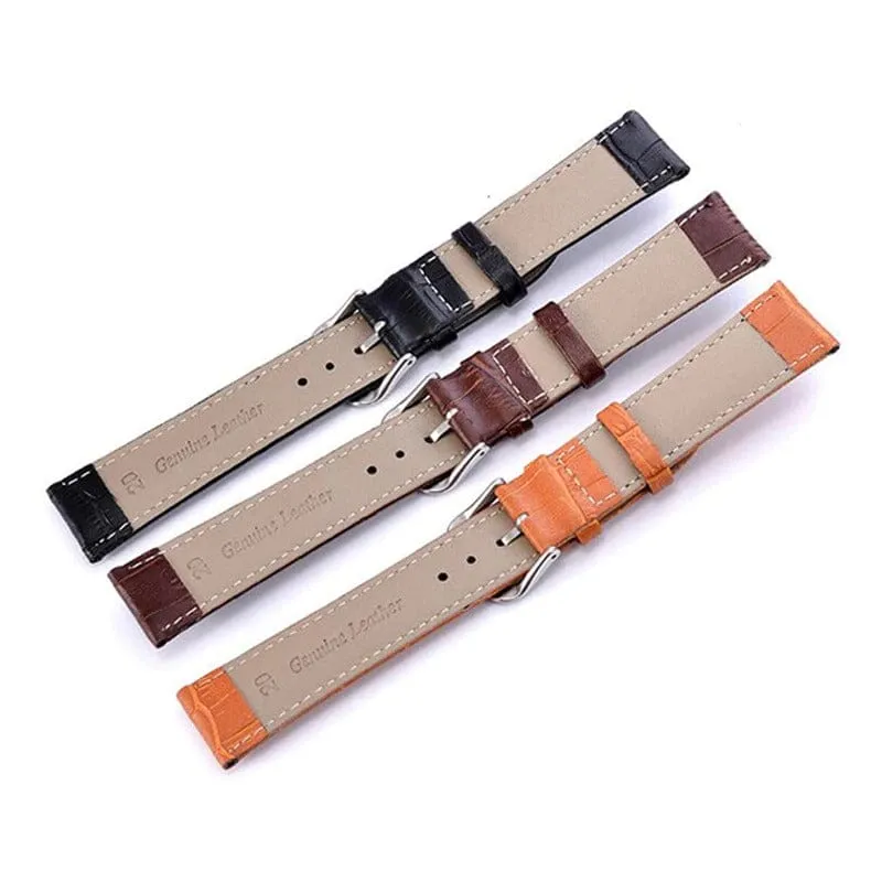 Snakeskin Leather Watch Straps Compatible with the Xiaomi Redmi Watch 3 Active, Lite & Youth