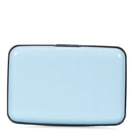 Solid Light Blue Aluminium RFID Card Holder