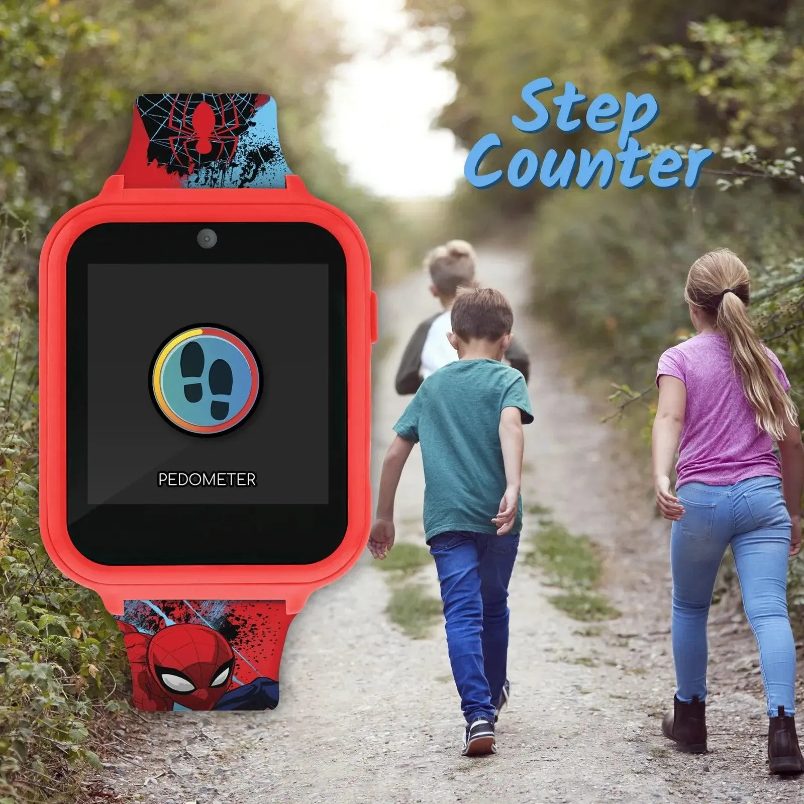 Spider-Man Interactive Kids' Silicon Strap Watch