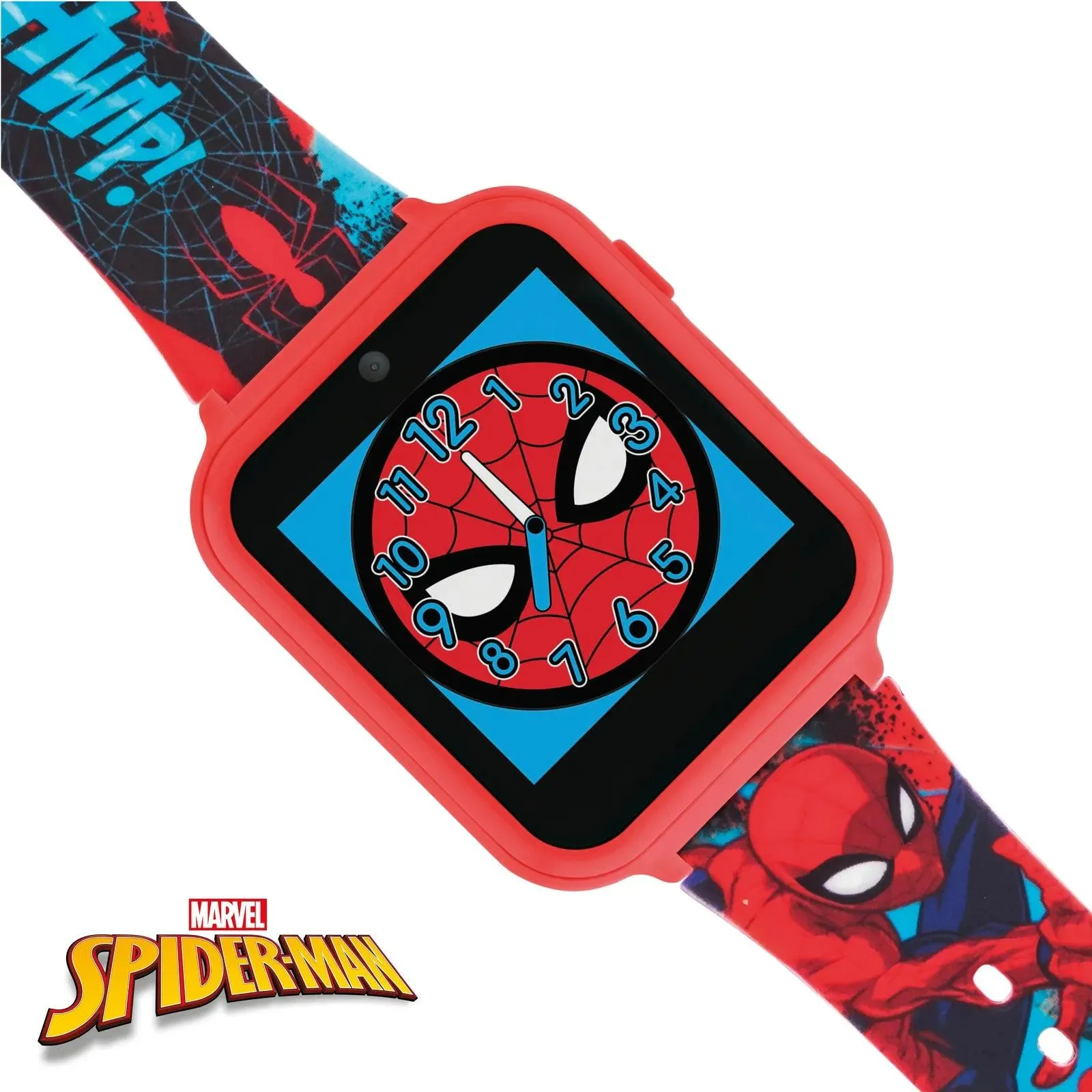 Spider-Man Interactive Kids' Silicon Strap Watch