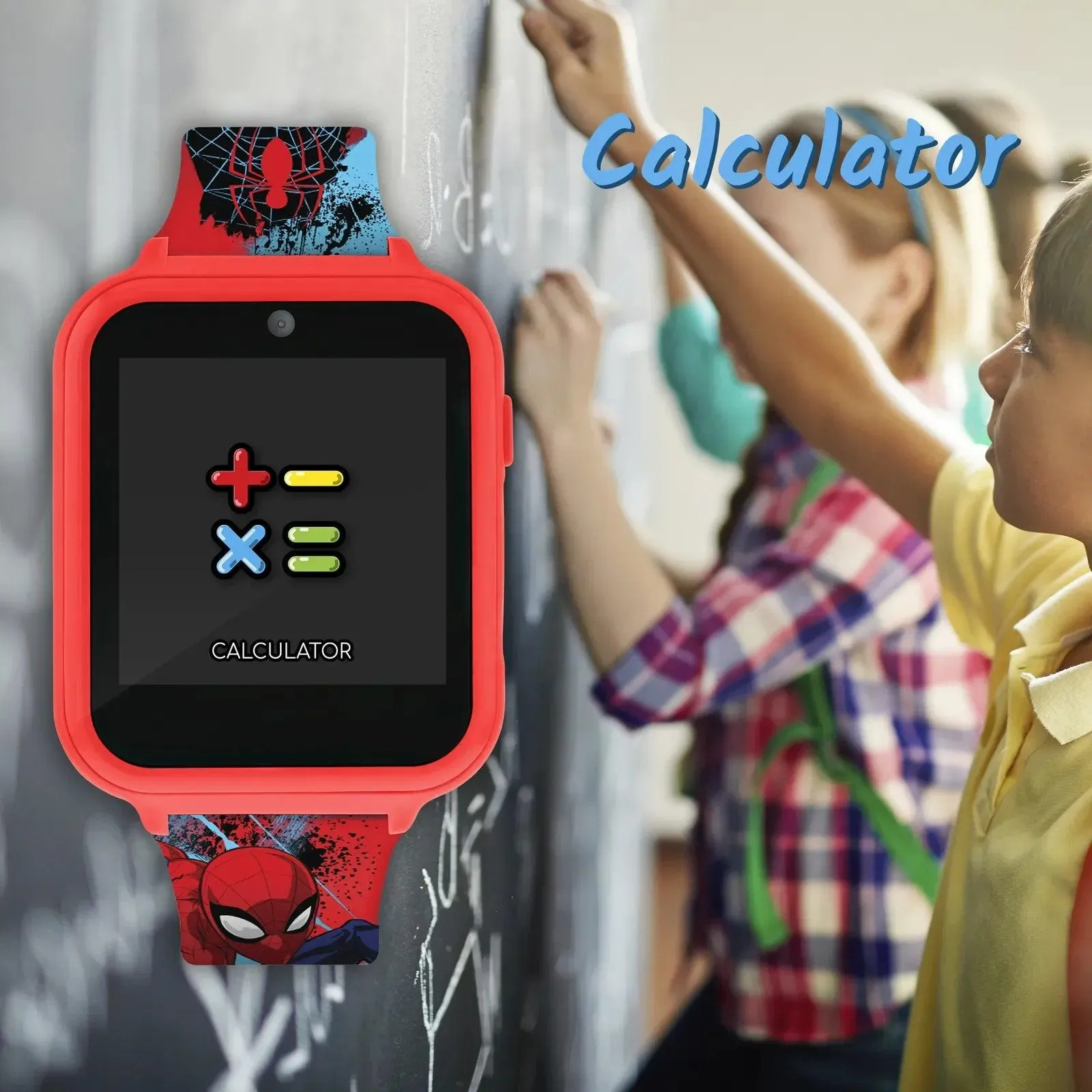 Spider-Man Interactive Kids' Silicon Strap Watch