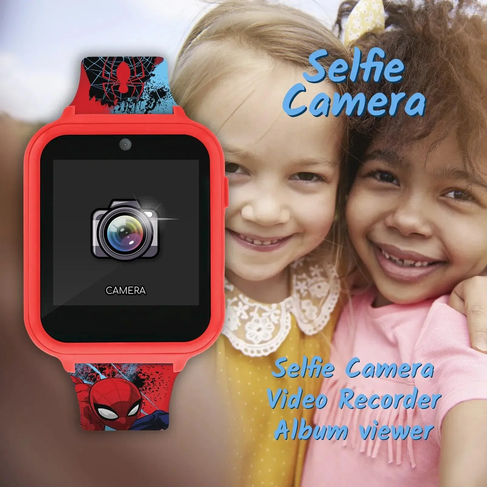 Spider-Man Interactive Kids' Silicon Strap Watch