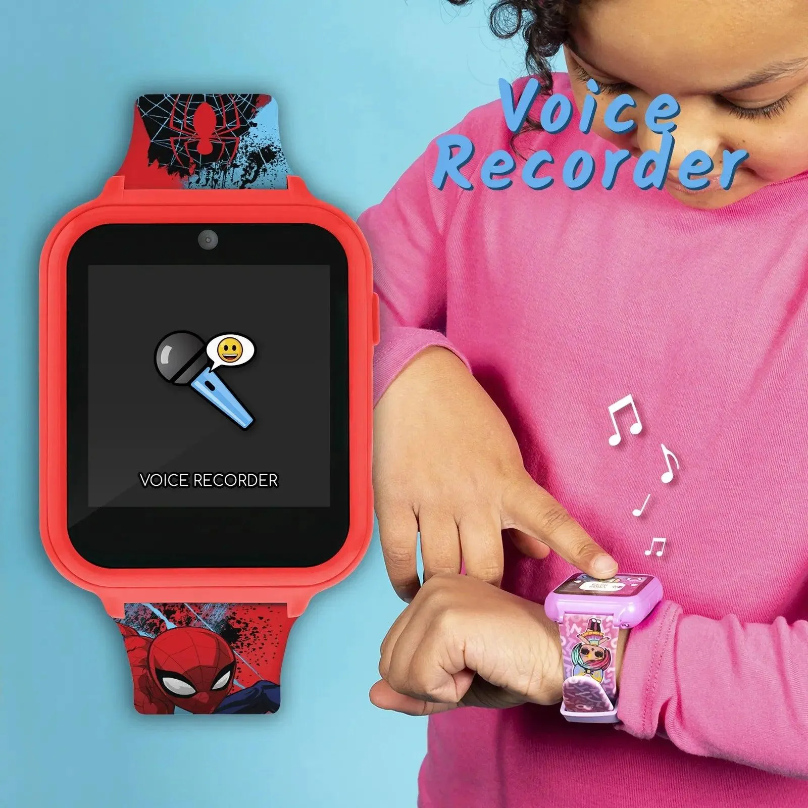 Spider-Man Interactive Kids' Silicon Strap Watch