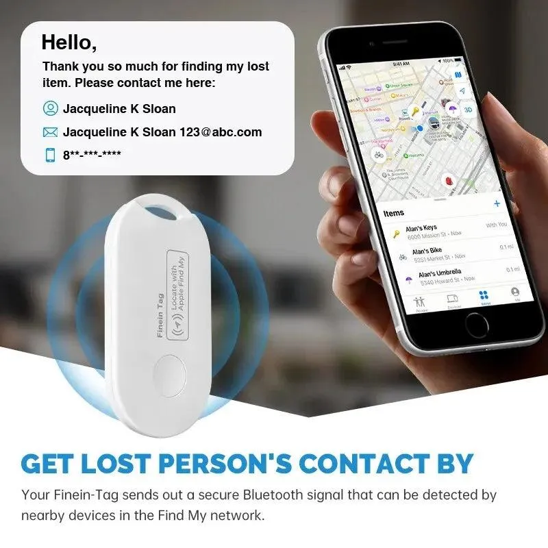 Tag Smart Tracker - Compatible with iphone ipad Find My Network