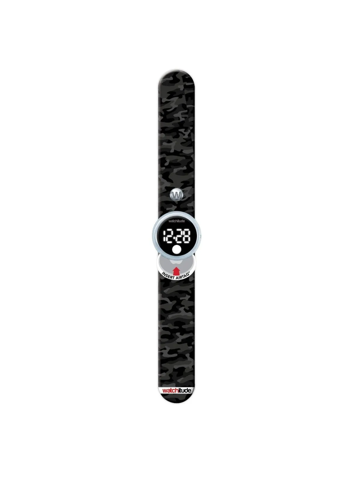 Tag'd Trackable Air Tag Slap Watch - Black Ops