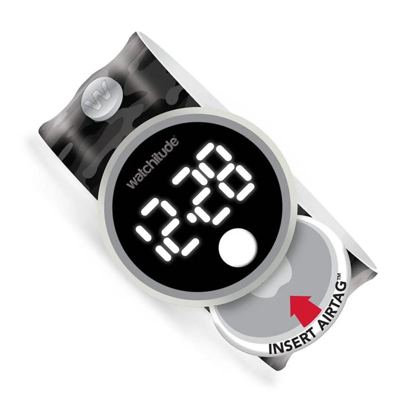 Tag'd Trackable Air Tag Slap Watch - Black Ops