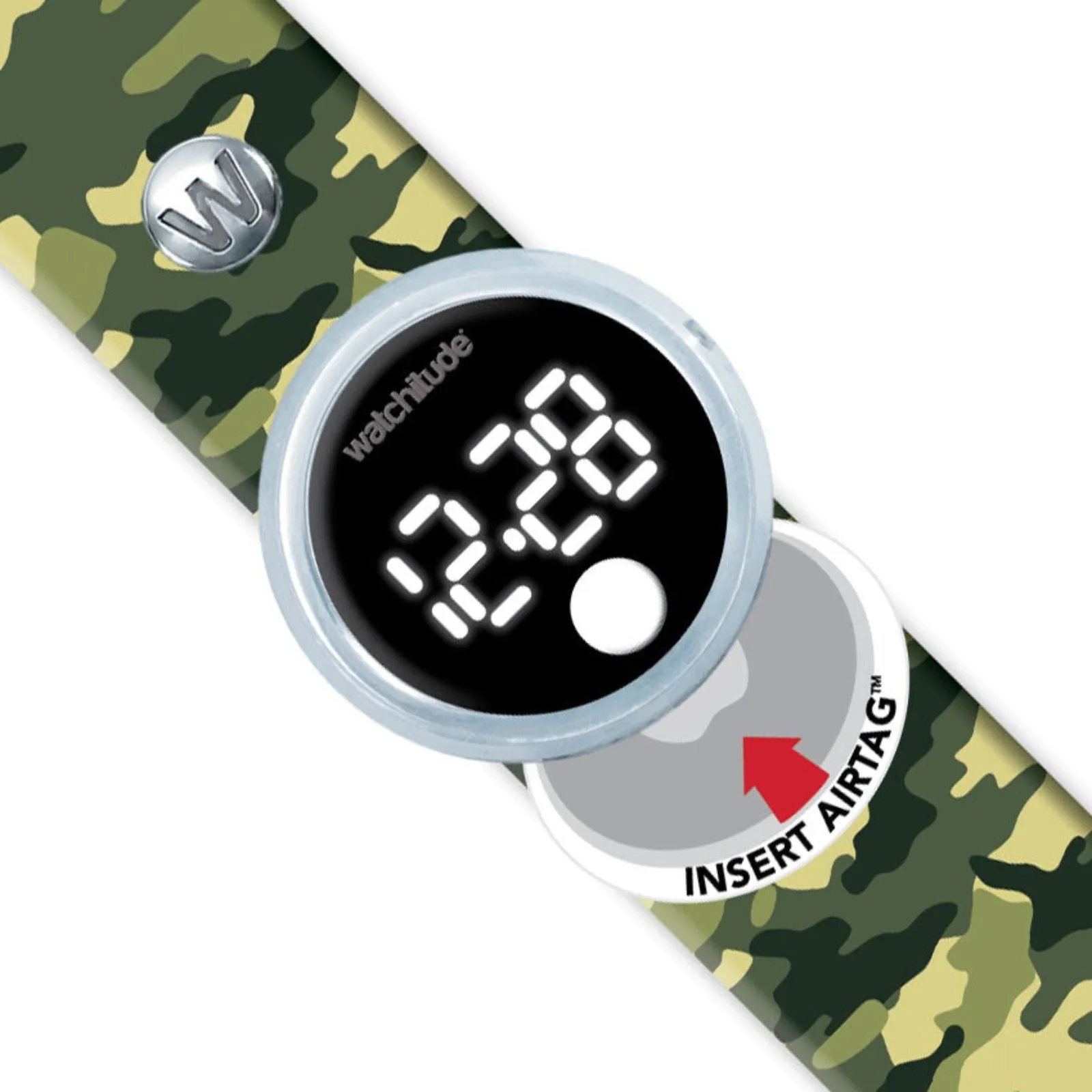 Tag'd Trackable Air Tag Watch - Army Camo