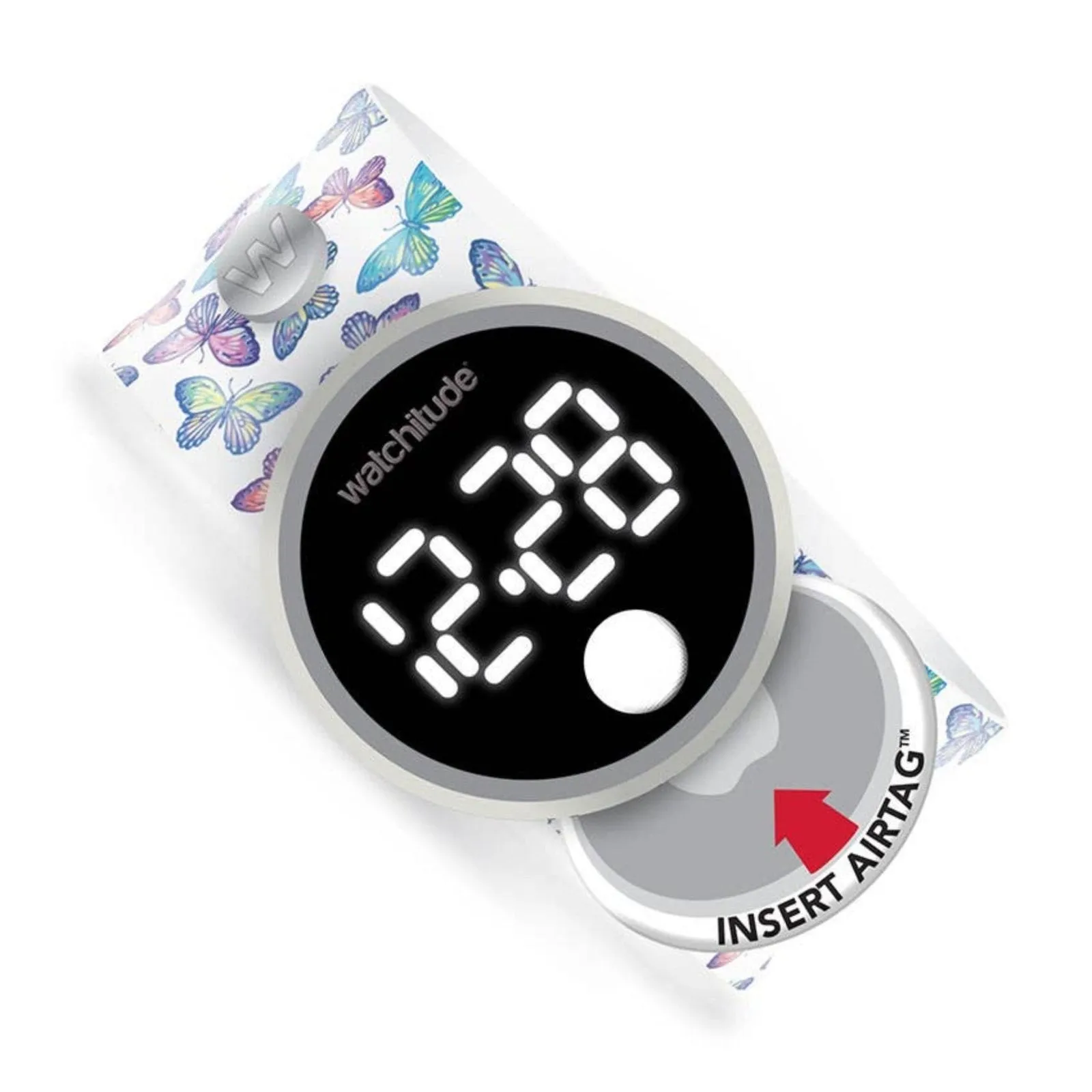 Tag'd Trackable Air Tag Watch - Butterfly Bash