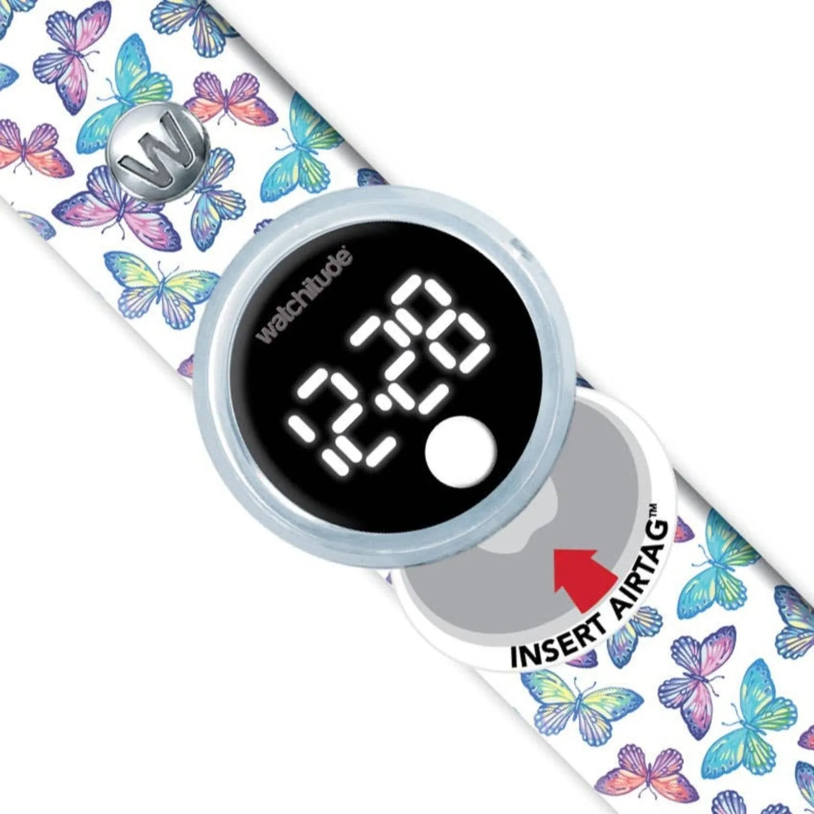 Tag'd Trackable Air Tag Watch - Butterfly Bash