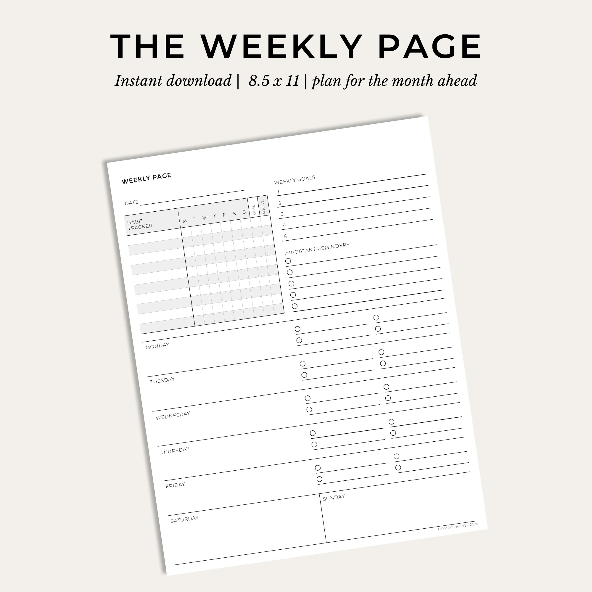 The Weekly Page