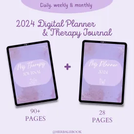 Therapy Journal & 2024 Digital Planner