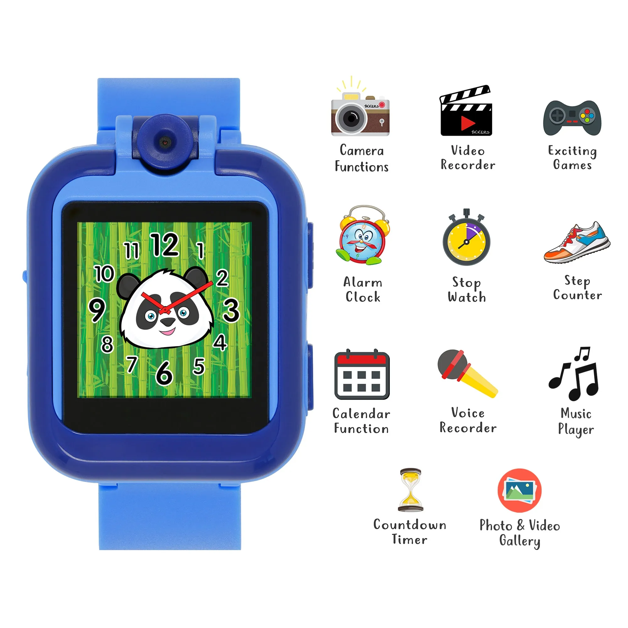 Tikkers Plain Blue Interactive Watch & Headphone Set