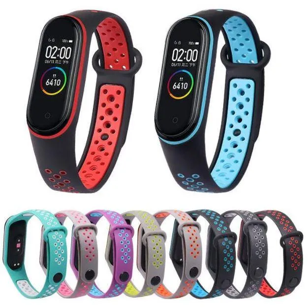 Unisex XiaoMi 3, 4,  5 NFC  Breathable Silicone Straps  Only