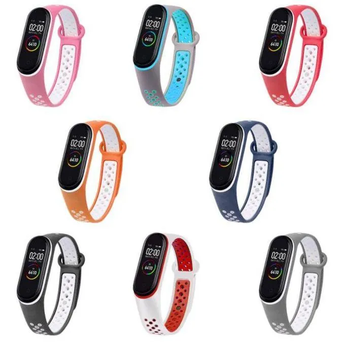 Unisex XiaoMi 3, 4,  5 NFC  Breathable Silicone Straps  Only