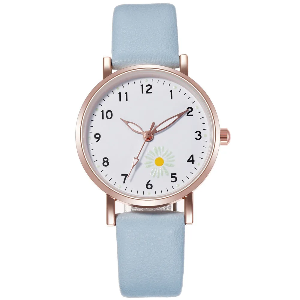 Watch Female Student Luminous Belt Watch Cute Refreshing Student Luminous Watch