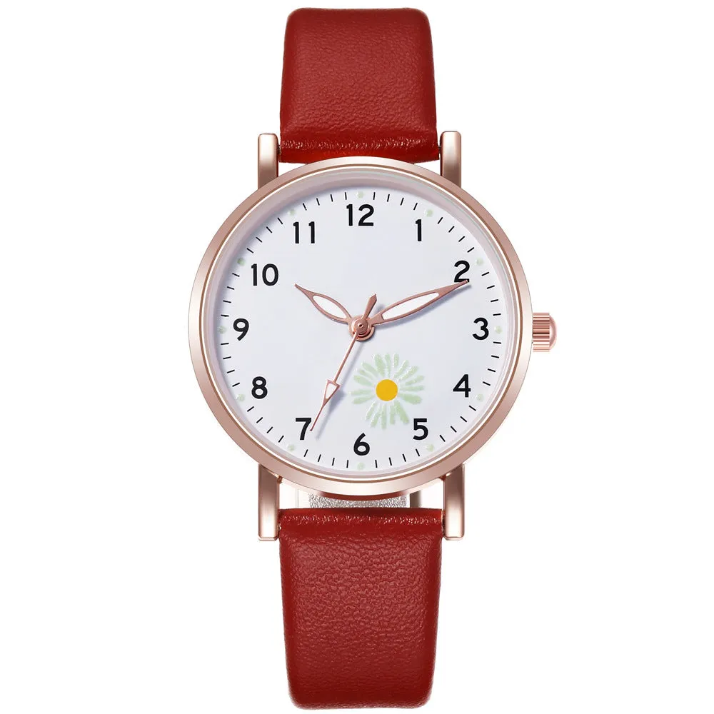 Watch Female Student Luminous Belt Watch Cute Refreshing Student Luminous Watch