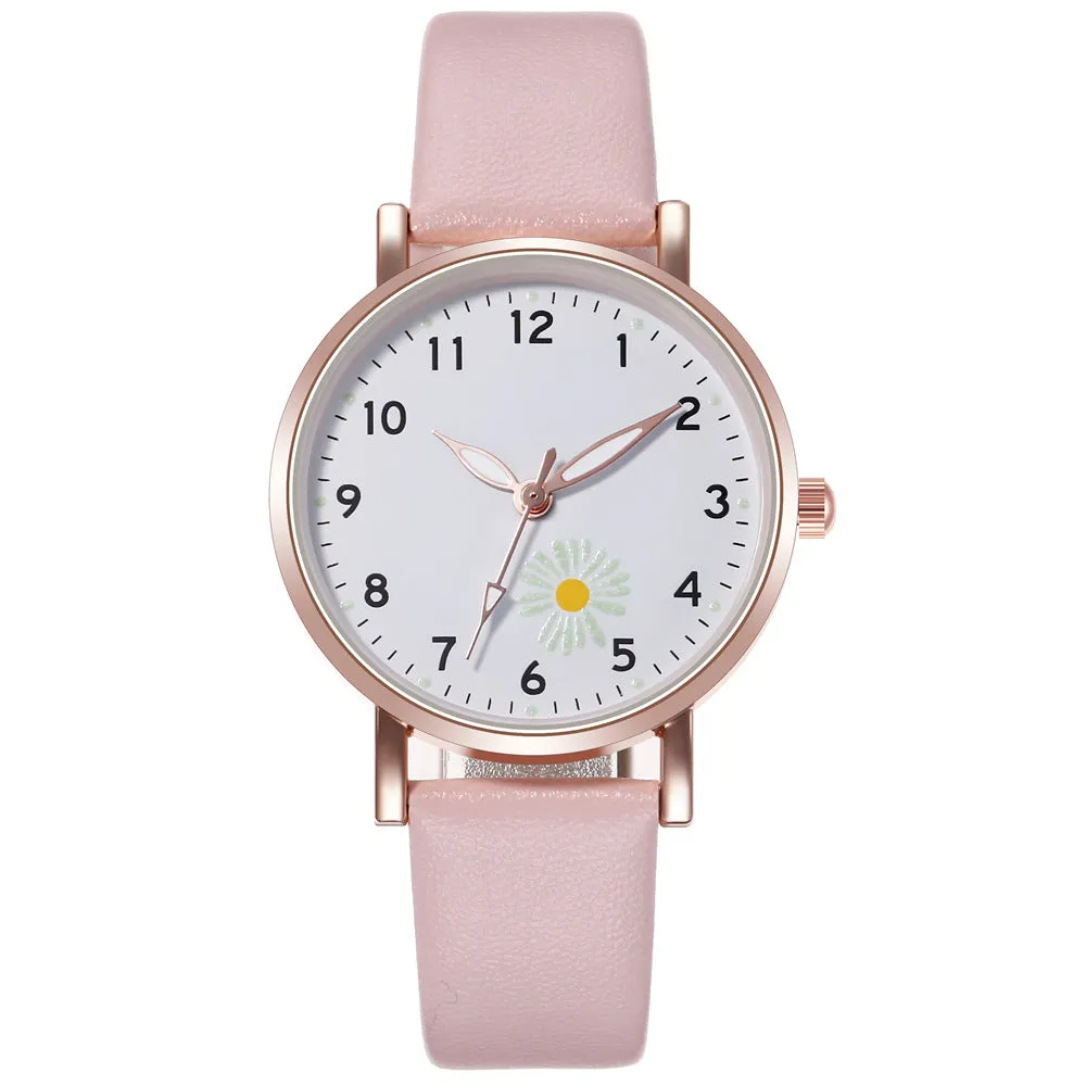 Watch Female Student Luminous Belt Watch Cute Refreshing Student Luminous Watch