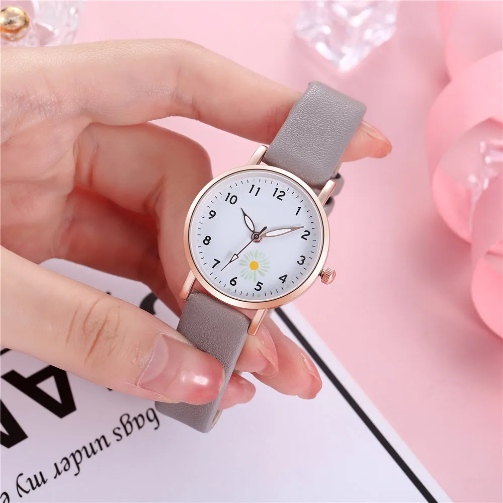 Watch Female Student Luminous Belt Watch Cute Refreshing Student Luminous Watch