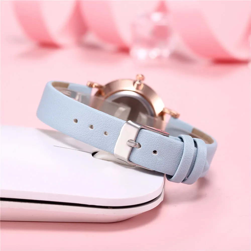 Watch Female Student Luminous Belt Watch Cute Refreshing Student Luminous Watch